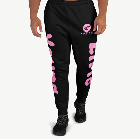 Young Elite Pink Star Graphic Black Unisex Hoodie