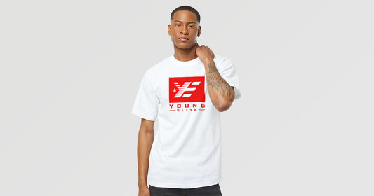Young-Elite White & Red Unisex T-shirt