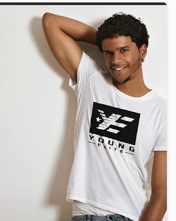 Young-Elite Black & White Unisex T-Shirt