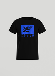 Young-Elite Blue & Black Male T-shirt