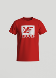 Young-Elite White & Red Male T-Shirt