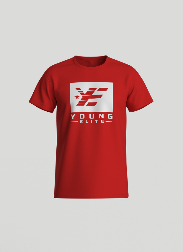 Young-Elite White & Red Male T-Shirt