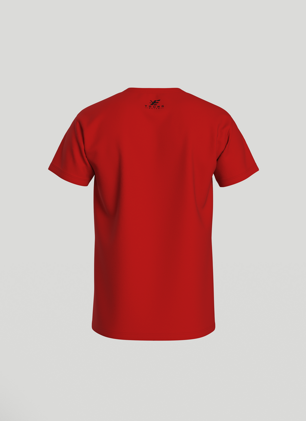 Young-Elite Black & Red Male T-shirt