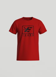 Young-Elite Black & Red Male T-shirt