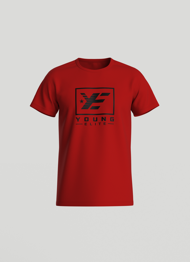 Young-Elite Black & Red Male T-shirt