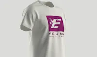 Young-Elite short sleeve Purple & White Unisex T-shirt