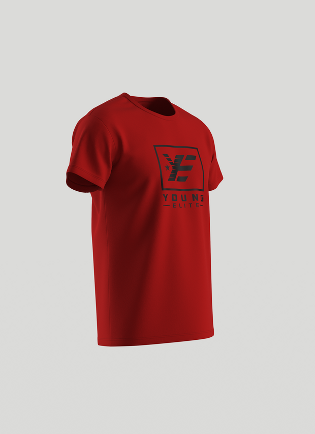 Young-Elite Black & Red Male T-shirt