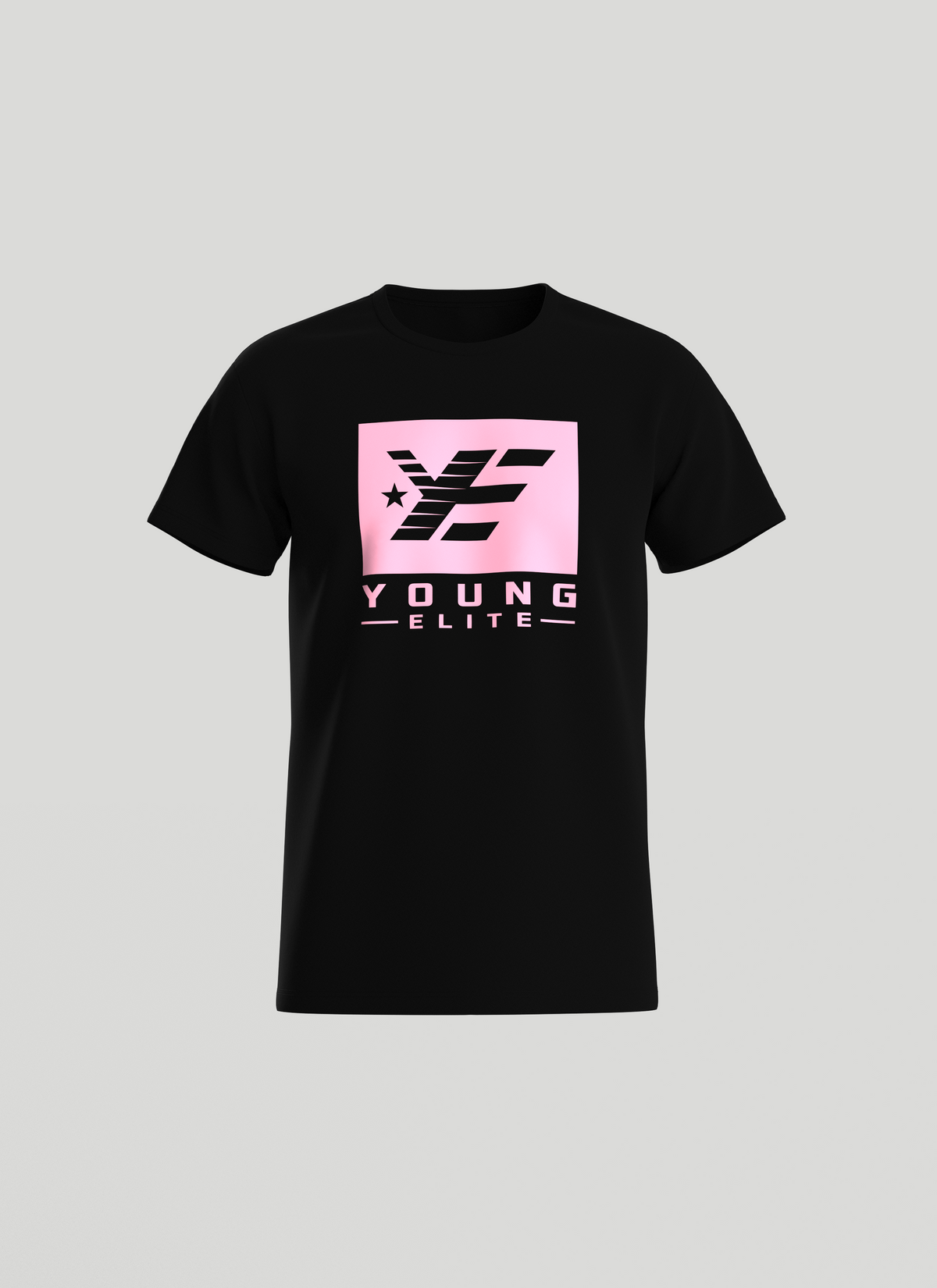 Young-Elite Pink & Black Female short sleeve T-shirt