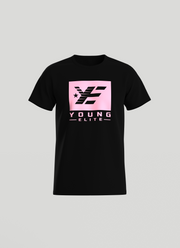 Young-Elite Pink & Black Female short sleeve T-shirt