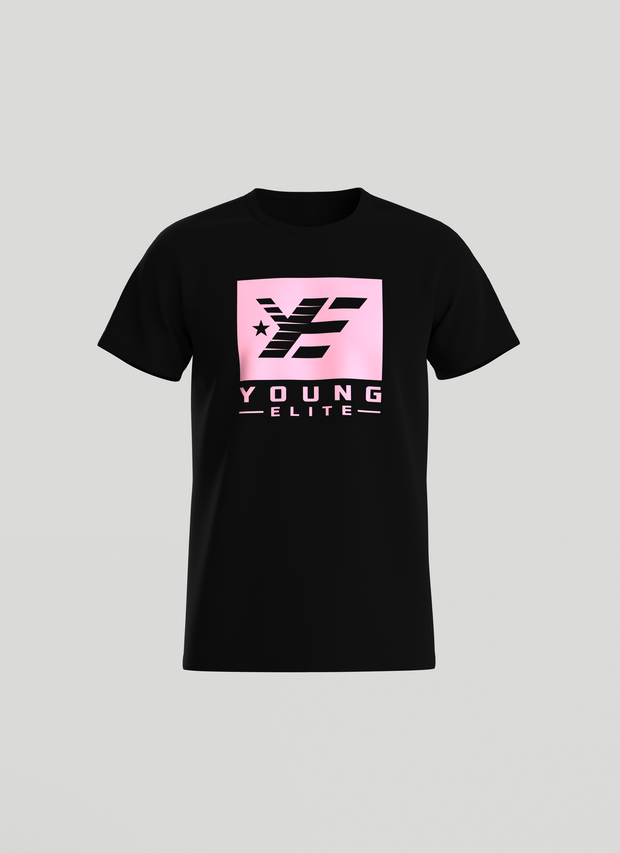 Young-Elite Pink & Black Female short sleeve T-shirt