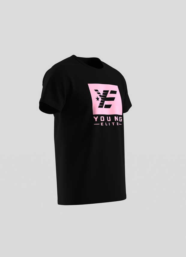 Young-Elite Pink & Black Female short sleeve T-shirt