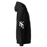 Young Elite Unisex Black Trendy White Design Casual Hoodie