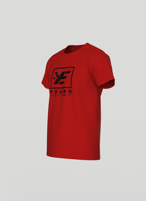 Young-Elite Black & Red Male T-shirt