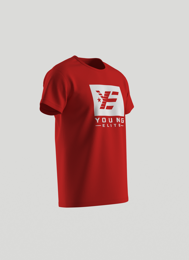 Young-Elite White & Red Male T-Shirt
