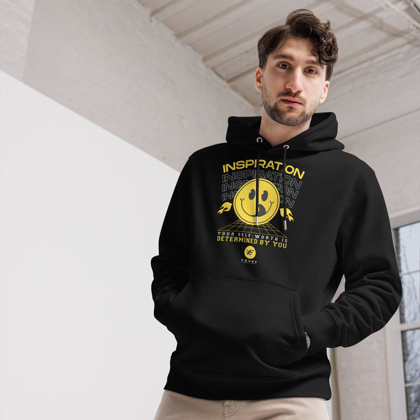 Your Self-Worth Is Determined by You Inspirational Young Elite Black Hoodie