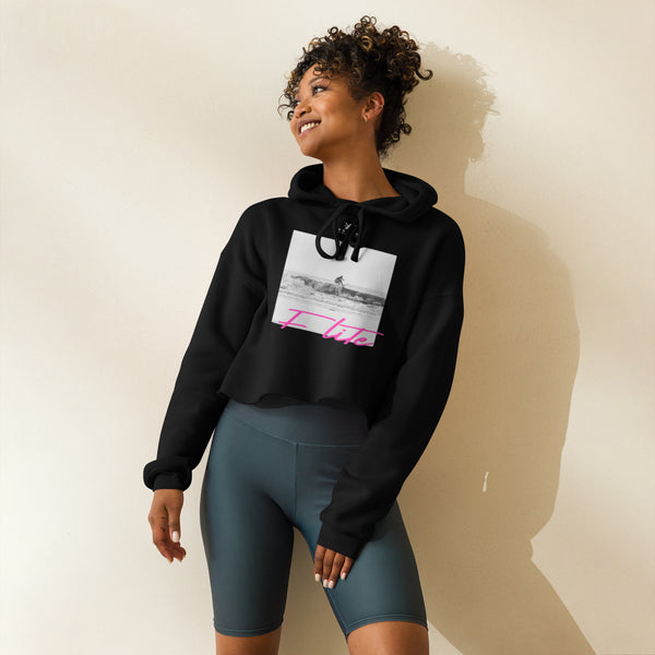 Young-Elite Comfortable Crop Hoodie with Signature Logo