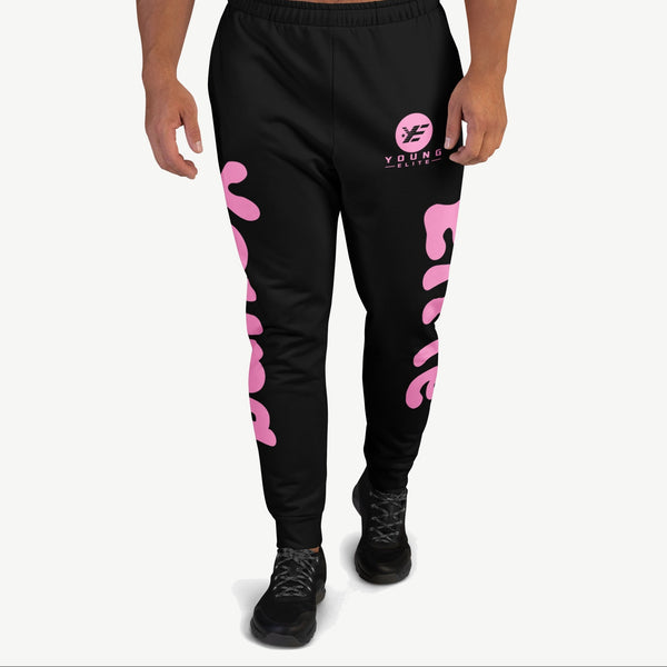 Young Elite Pink Star Graphic Black Unisex Hoodie