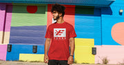 Young-Elite White & Red Male T-Shirt