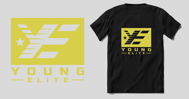 Young-Elite Yellow & Black Male T-shirt