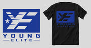 Young-Elite Blue & Black Male T-shirt