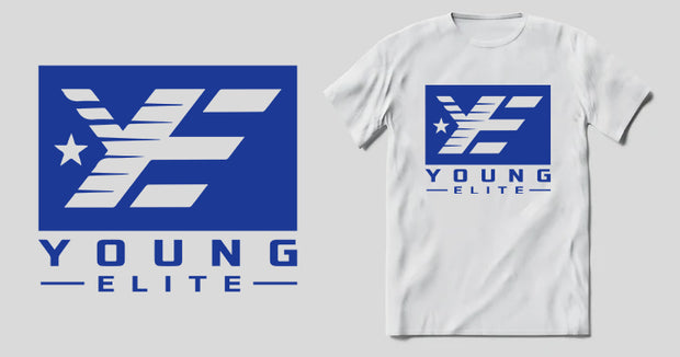 Young-Elite Blue & White Unisex T-Shirt