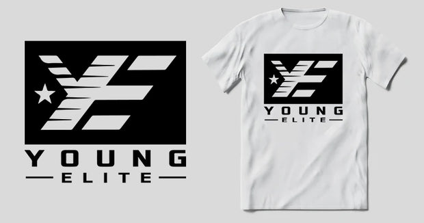 Young-Elite Black & White Unisex T-Shirt