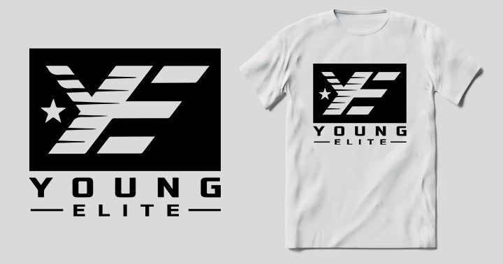 Young-Elite Black & White Unisex T-Shirt
