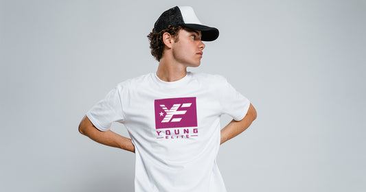 Young-Elite Purple & White Unisex T-shirt