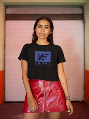 Young-Elite Blue Female short sleeve T-shirt