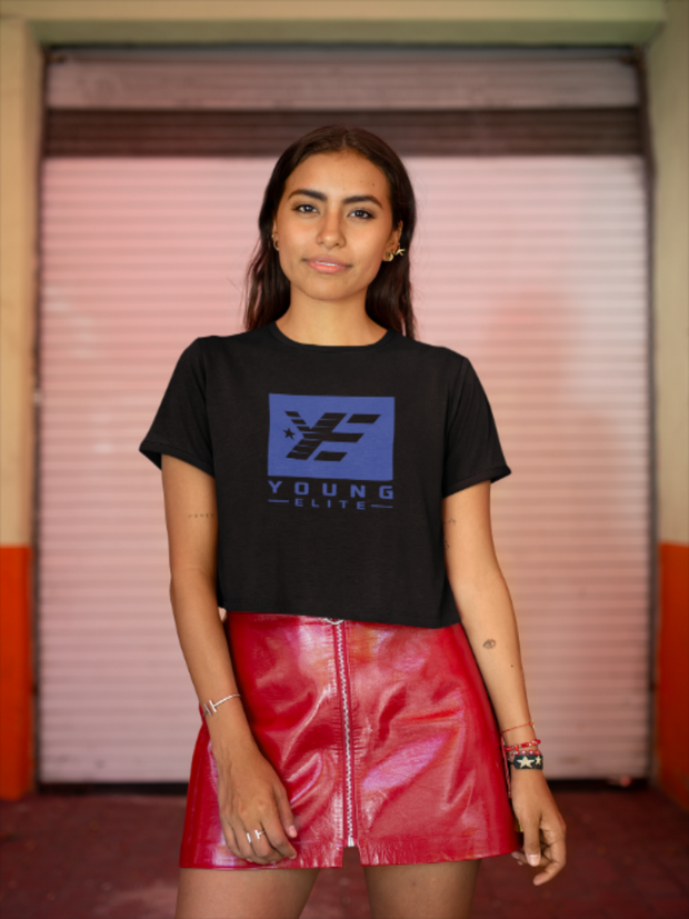 Young-Elite Blue Female short sleeve T-shirt